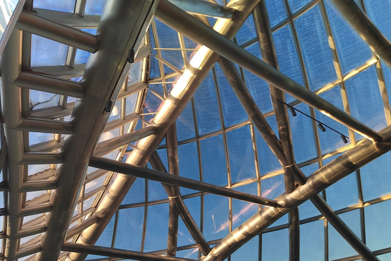 Skylight window. Window in commercial office or industrial building. abstract architectural